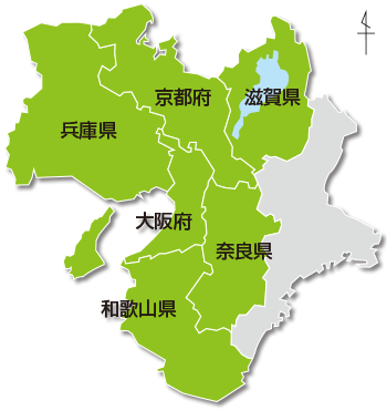 派遣エリアマップ
